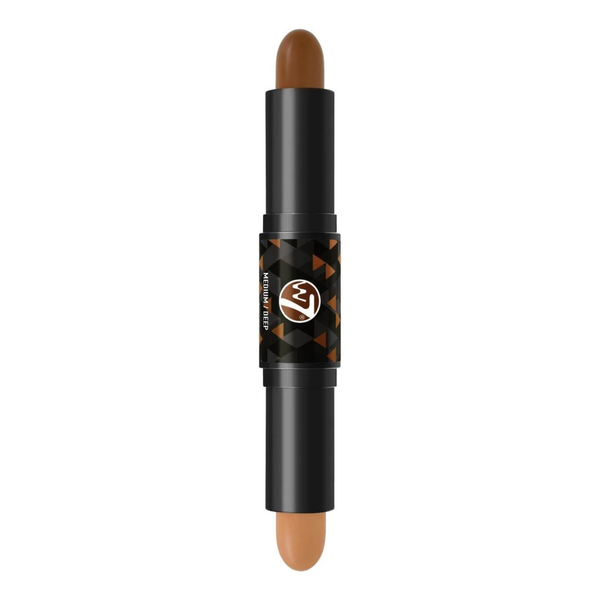 W7 Cosmetics Contour Stick Medium Deep, contour en highlighter duo stick