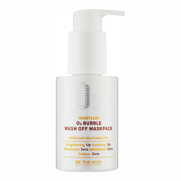 Be The Skin Heartleaf O2 Bubble Wash Off Maskpack