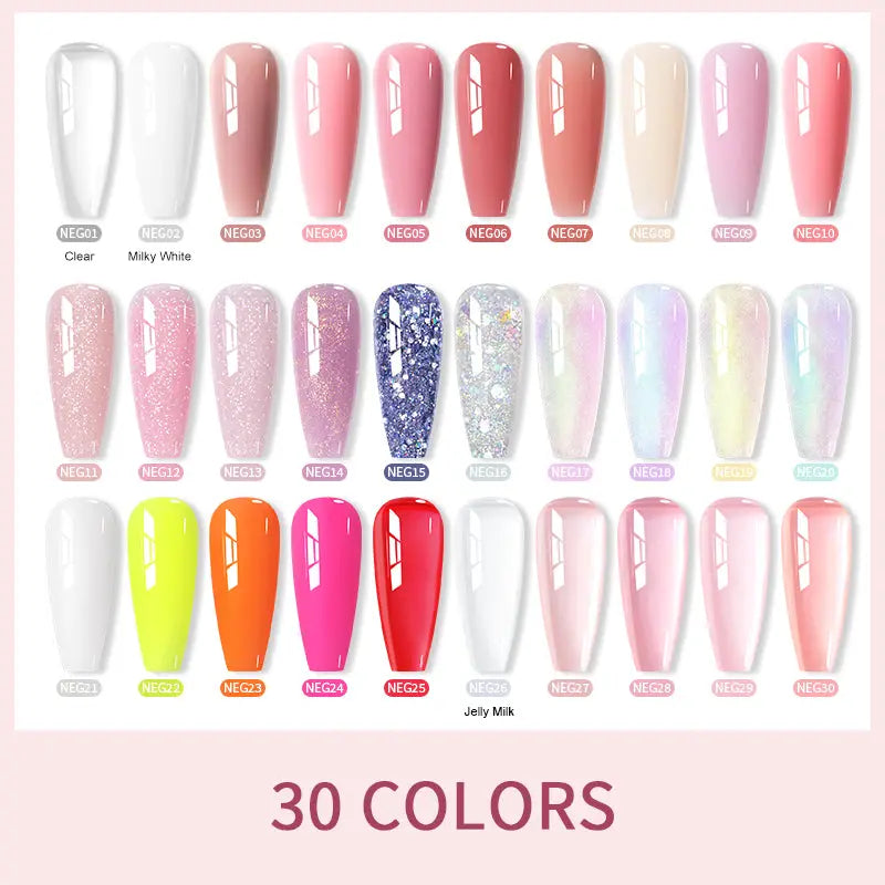 Born Pretty Pure Color & Glitter Non Stick Hand Extension Gel NEG02