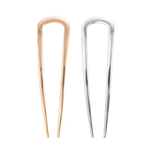 French Hair Pin Duo Gold & Silver