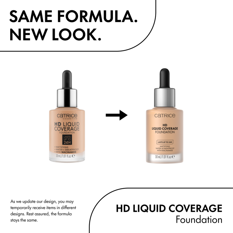 Catrice HD Liquid Coverage Foundation 035 Natural Beige, vloeibare foundation met hoge dekking, foto 4 van 7