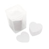 Heart-Shaped Nail Cleansing Wipe White 200pcs