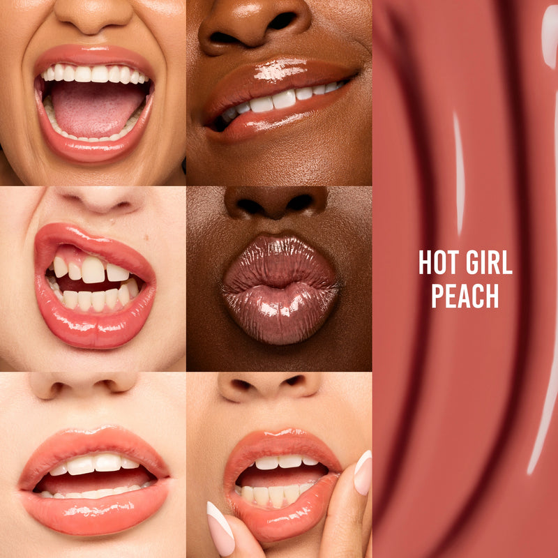 Danessa Myricks Beauty Glosswork 4d Ultra Shine Plumping Gloss Hot Girl Peach