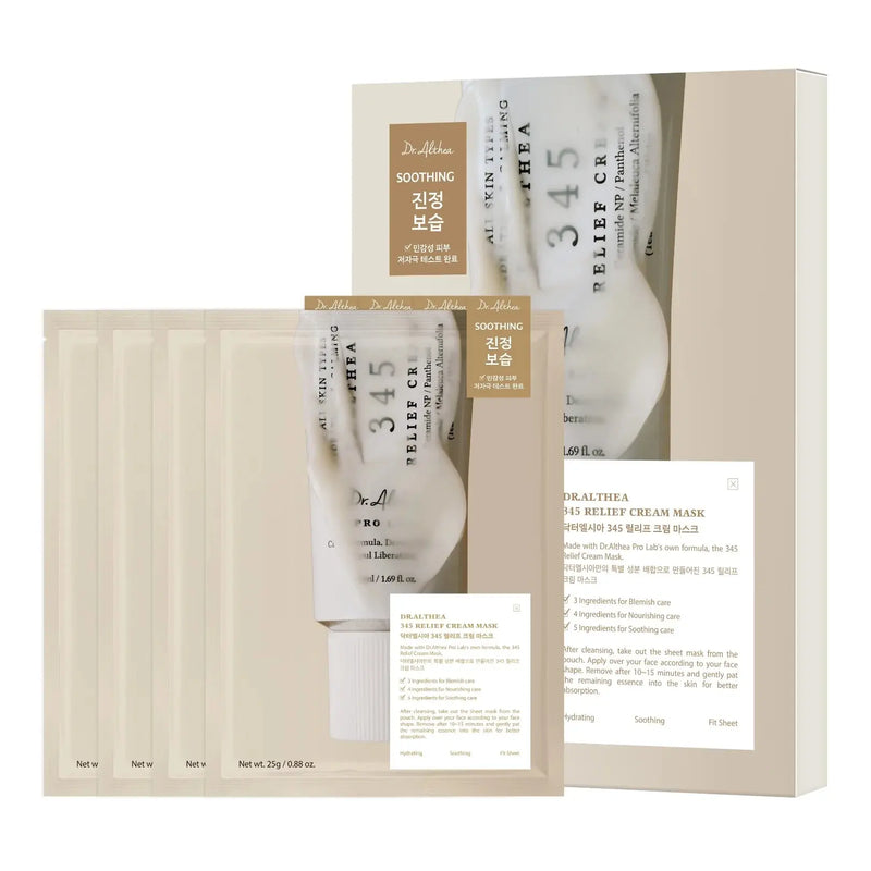 Dr. Althea 345 Relief Cream Mask 4-Pack