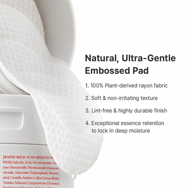 Dr. Althea Rapid Mild Acid Rescue Pore Pad, milde exfoliërende pads met AHA, BHA en PHA