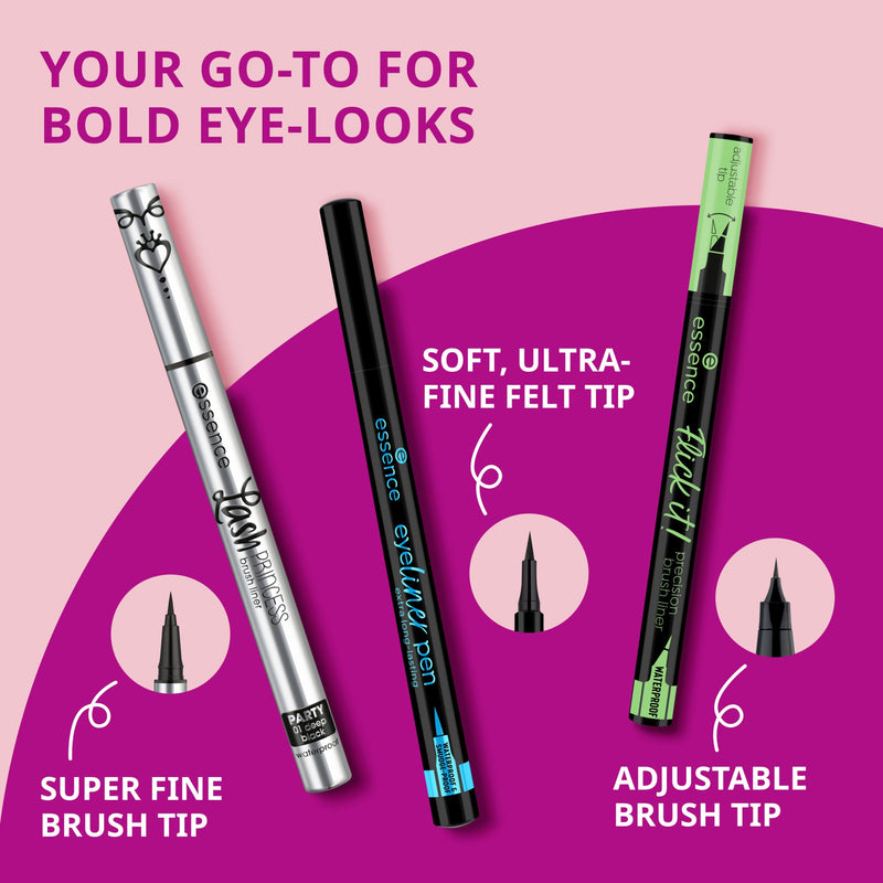Flick It! Precision Brush Liner Waterproof 01 Black