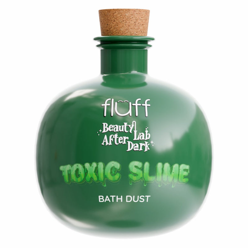 Fluff Beauty Lab After Dark Bath Toxic Slime Dust Bath Powder, groen schuimend badpoeder