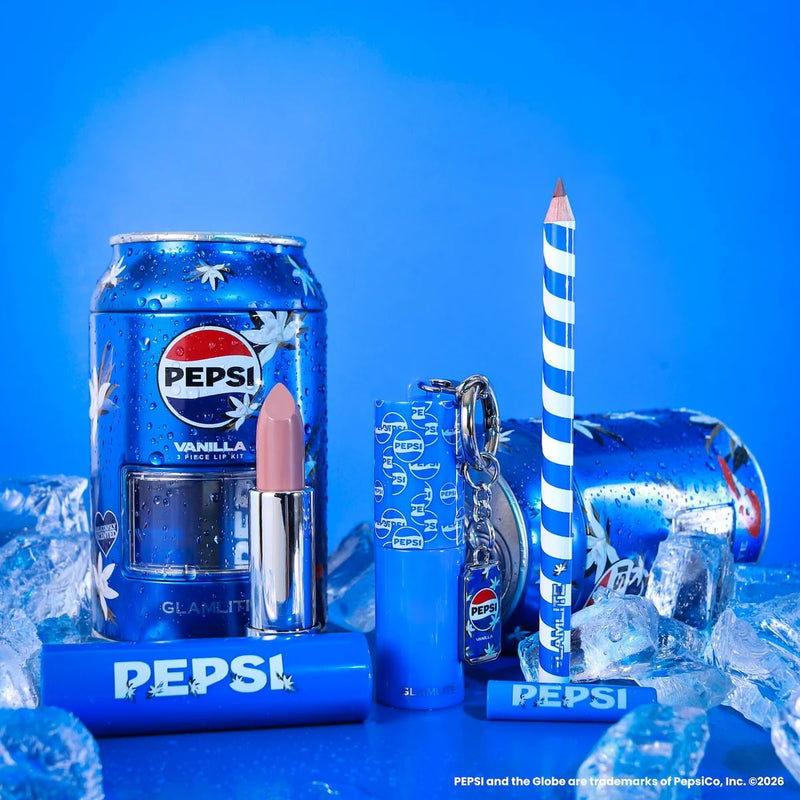 Glamlite X Pepsi Vanilla 3 Piece Lip Kit