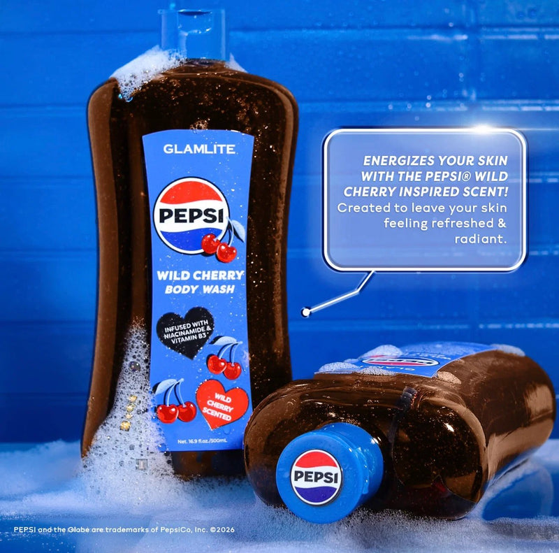 Glamlite X Pepsi Wild Cherry Body Wash