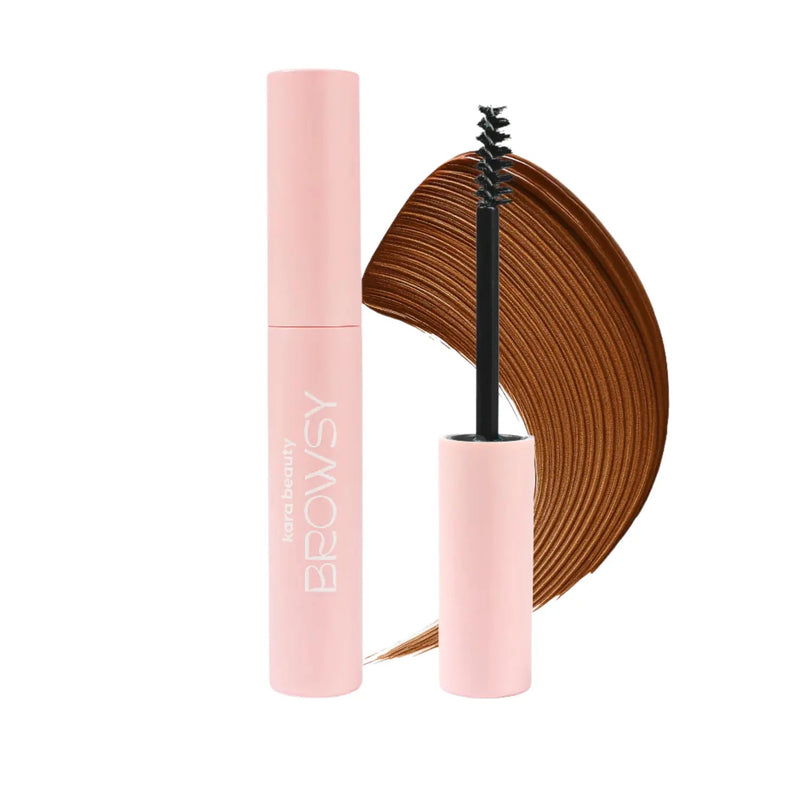 Kara Beauty Browsy Tinted Brow Gel Cocoa, getinte wenkbrauwgel voor definitie en hold
