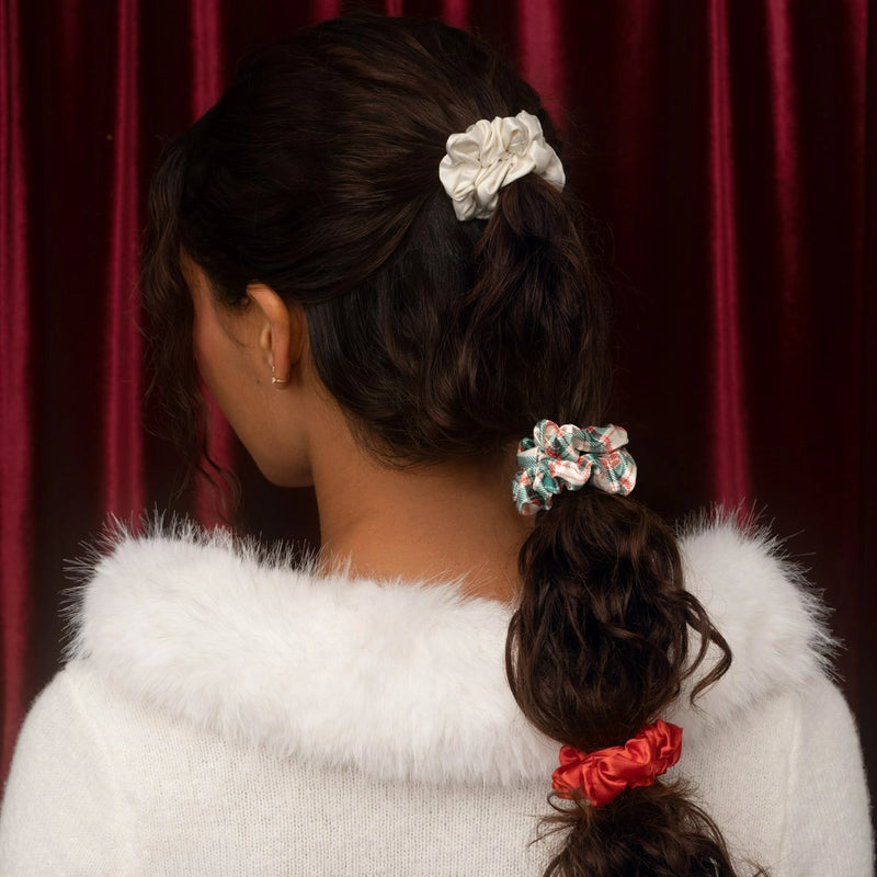 Kitsch Holiday Ruched Satin Scrunchies 7pc Set 3
