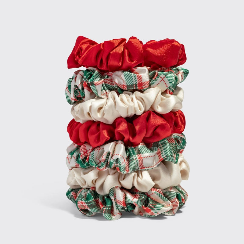 Kitsch Holiday Ruched Satin Scrunchies 7pc Set 5