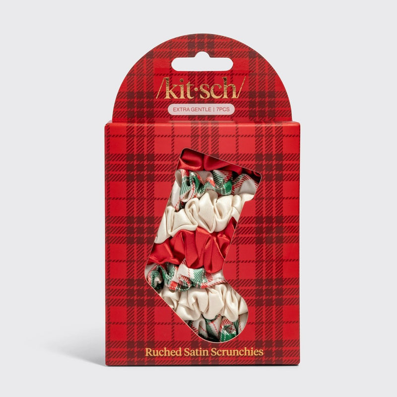 Kitsch Holiday Ruched Satin Scrunchies 7pc Set 6