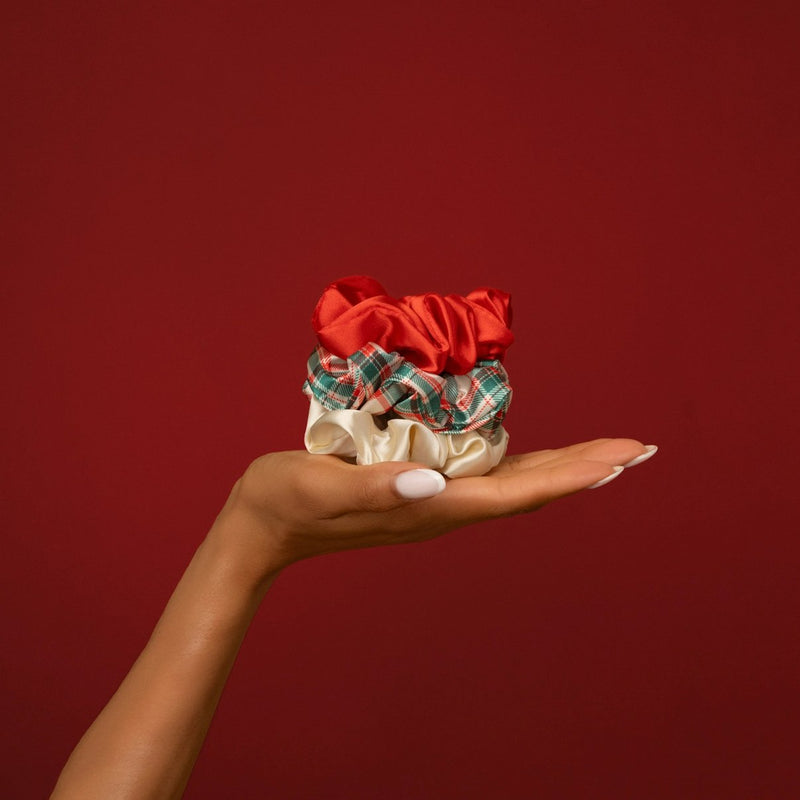 Kitsch Holiday Scrunchies 3pc Set Multi Color 6
