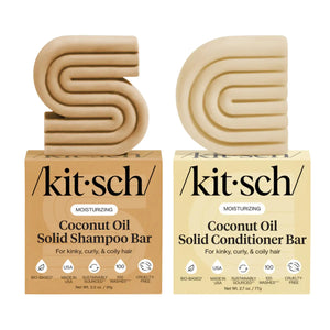 Moisturizing Coconut Oil Shampoo & Conditioner Bar Set