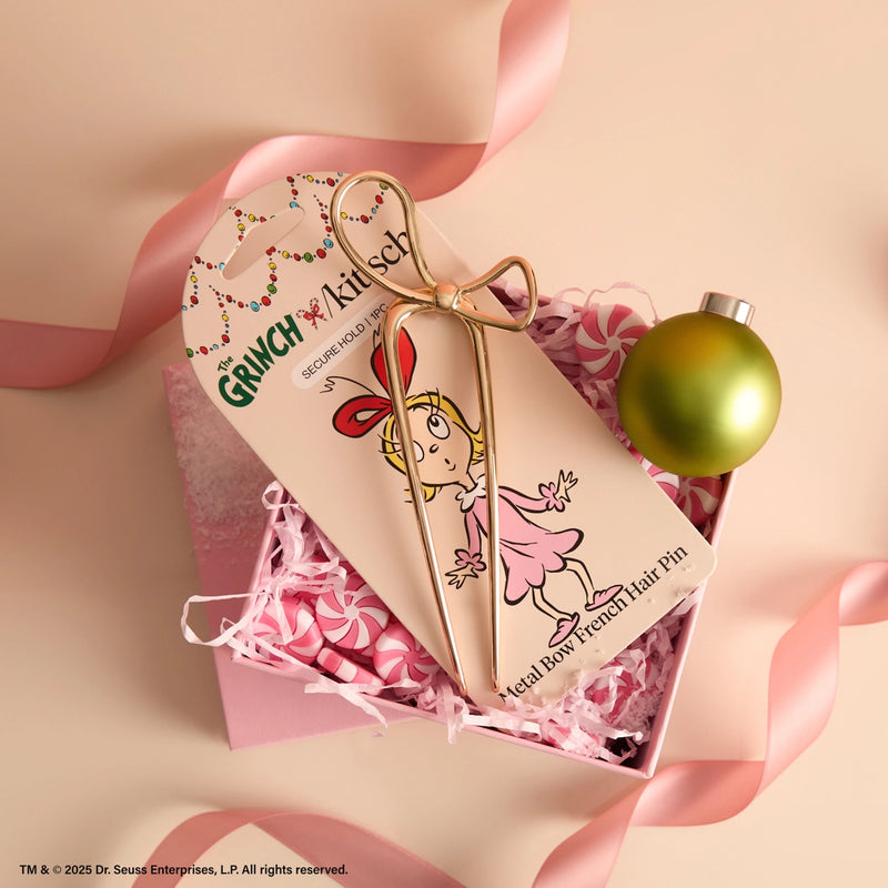 Kitsch x The Grinch Metal Bow French Hair Pin