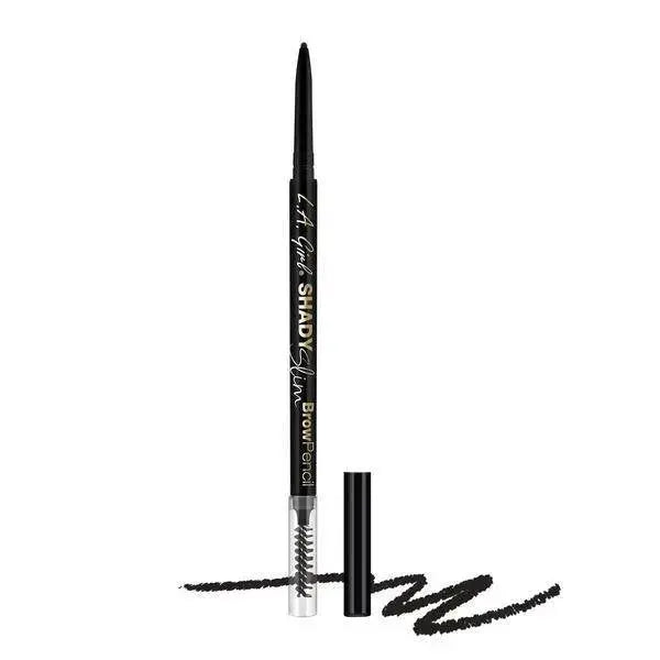 LA Girl Shady Slim Brow Pencil Black, wenkbrauwpotlood met spoolie