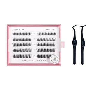 Feathered Pre Glued Lashes set