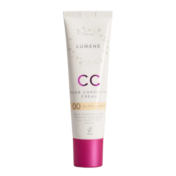 Lumene Cc Color Correcting Cream Spf20 Shade 00 Ultra Light