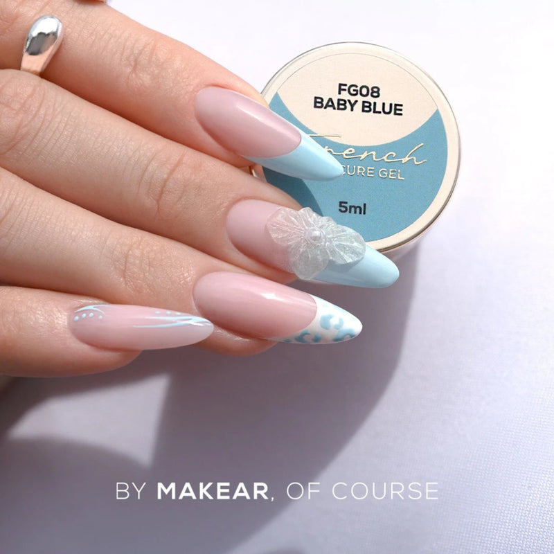Makear French Manicure Gel Fg08 Baby Blue