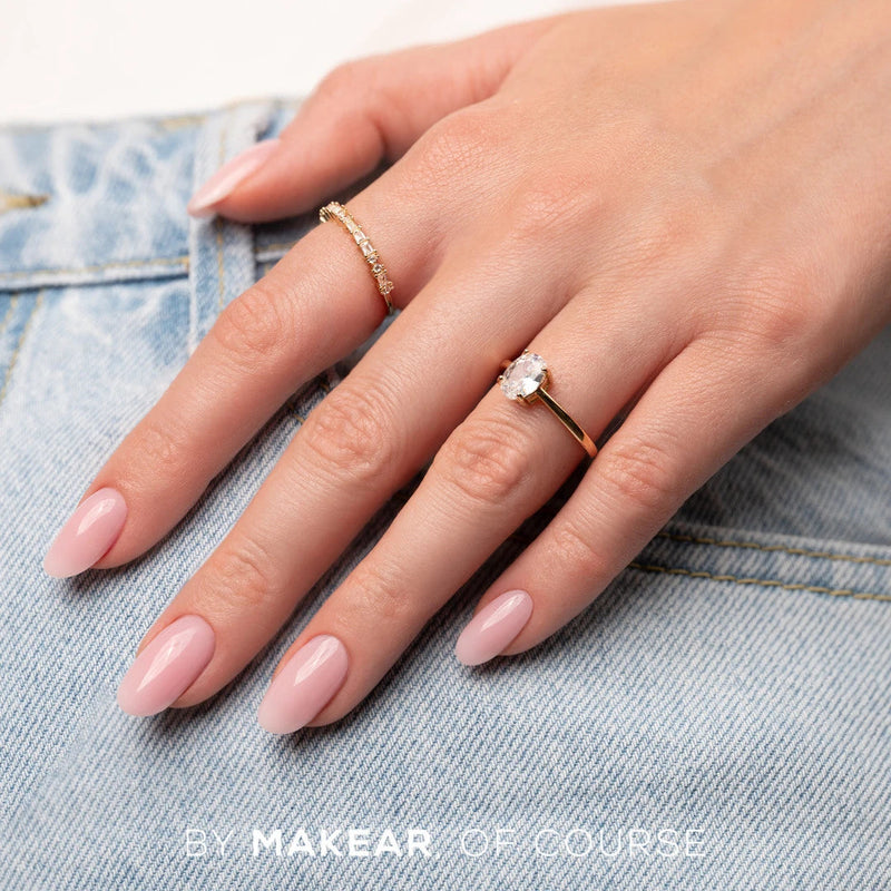 Makear UV Gel Polish 605, doorschijnende roze gellak met milky effect