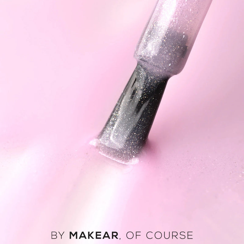 Makear UV Gel Polish 641, semi-transparante roze gellak met shimmer