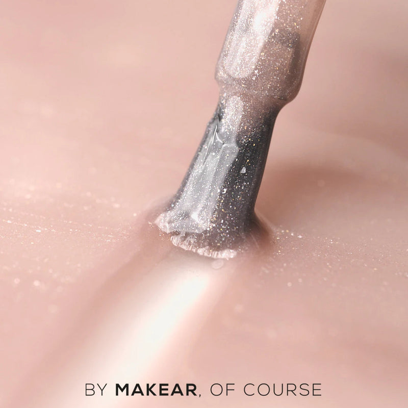 Makear UV Gel Polish 646, beige gellak met fijne shimmer voor nagels