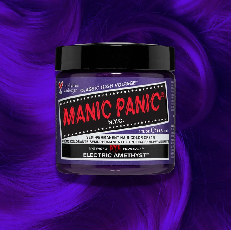 Manic Panic High Voltage Classic Cream Formula Electric Amethyst, semi-permanente haarverf, foto 2 van 6