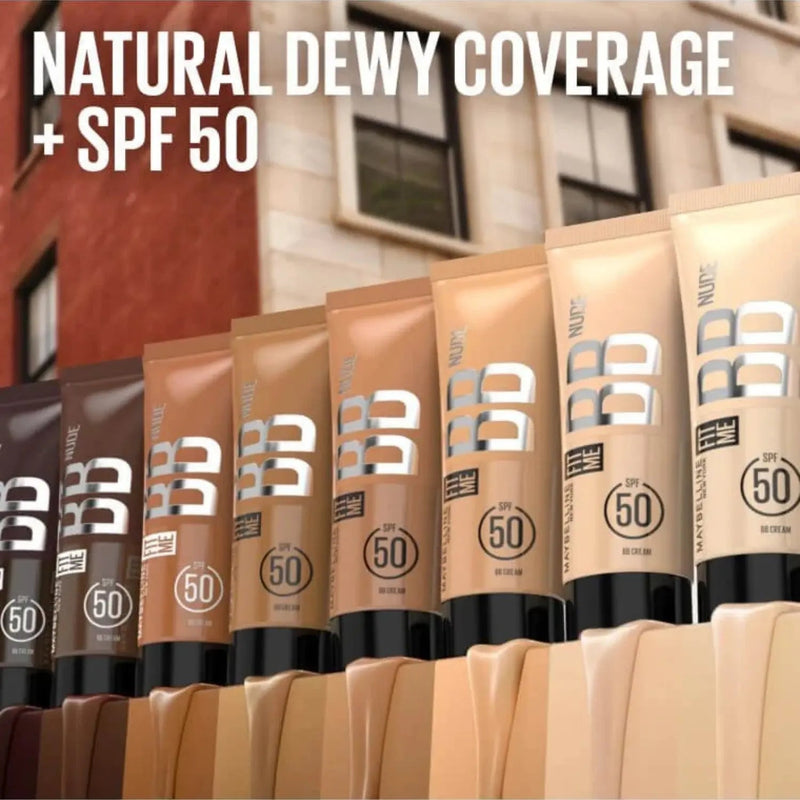 Maybelline Fit Me BB Cream Nude 70, lichte foundation met SPF 50, foto 7 van 8