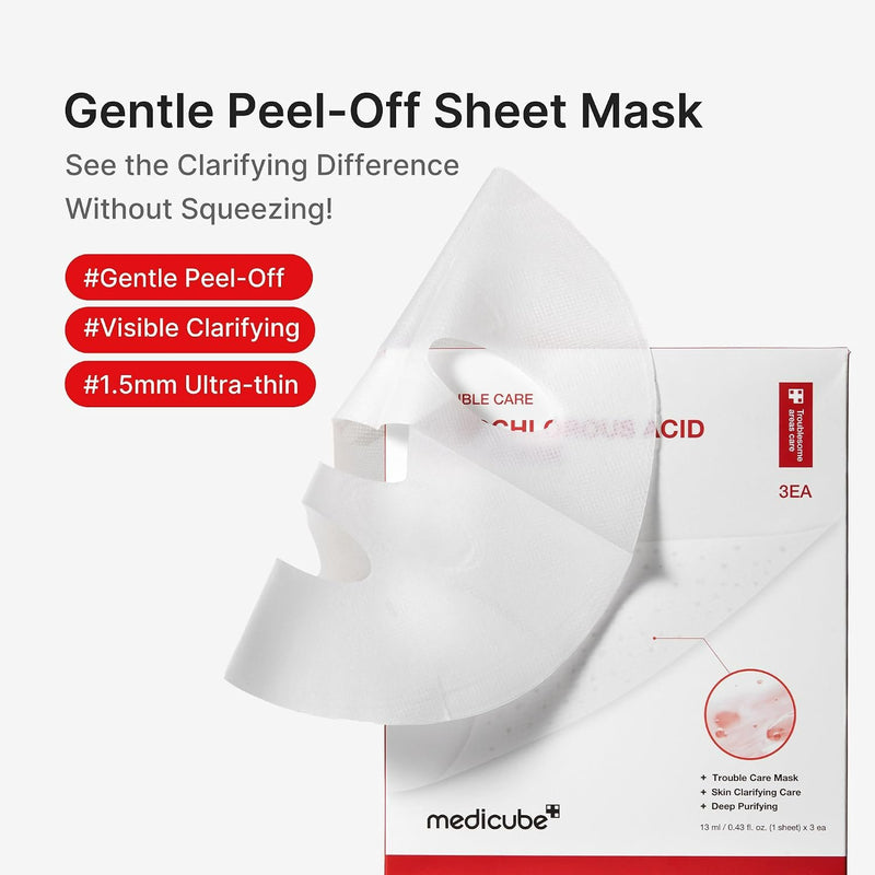 Medicube Hypochlorous Acid Peel Mask, zuiverend en hydraterend sheet mask