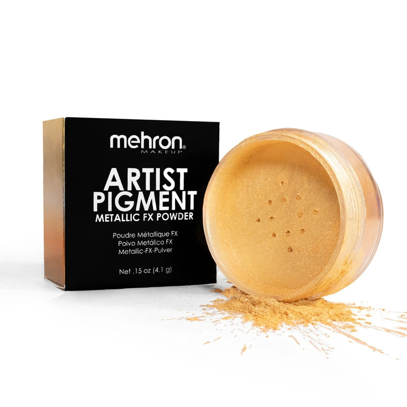 Mehron Makeup Artist Pigment Metallic Fx White Gold