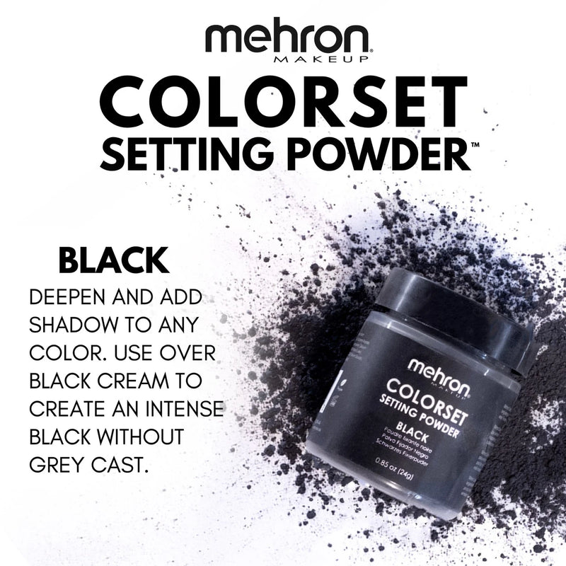 Mehron Makeup Colorset Setting Powder Black