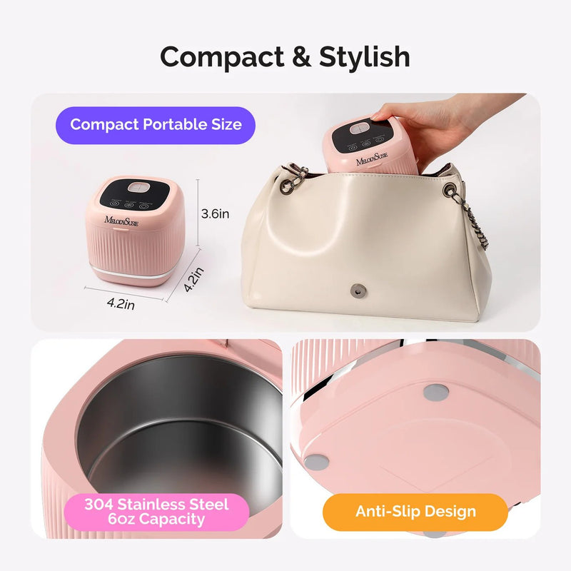 MelodySusie Manicure Ultrasonic Uv Cleaning Box Pink