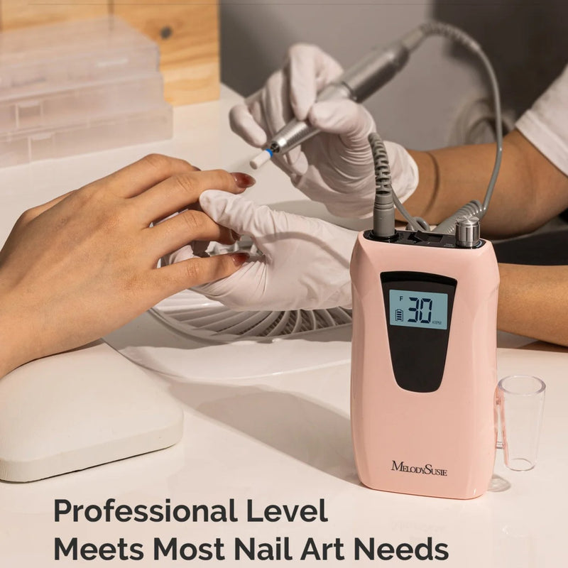 MelodySusie Selene SC320D Clip On Rechargeable Nail Drill 30.000RPM Pink