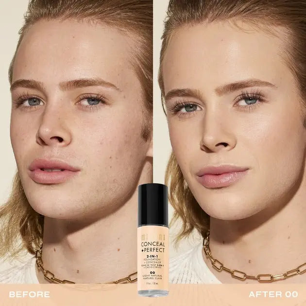 Milani 2-in-1 Foundation and Concealer 0A1 Alabaster, foundation en concealer in één, foto 4 van 5