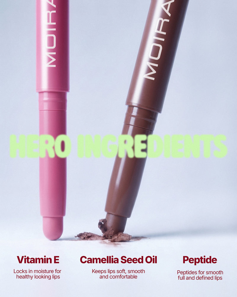 Moira Blur Lip Contour Liner 002 Lily, romige lipliner voor zachte definitie, foto 6 van 7