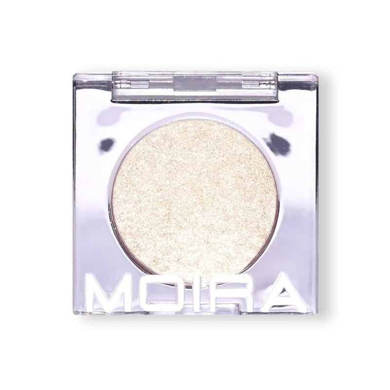 Moira Chroma Light Shadow 030 Frozen Orbit, witte metallic oogschaduw met glitters