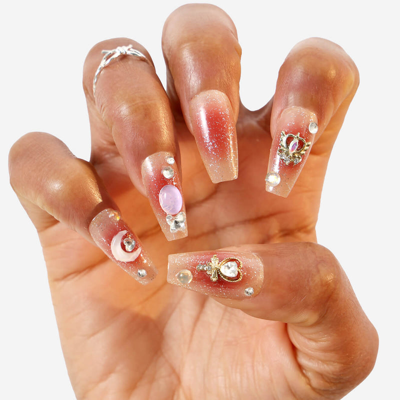 Never Have I Ever Press-On Nails Celestial Moon