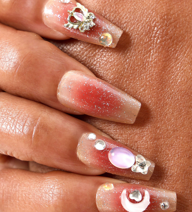 Never Have I Ever Press-On Nails Celestial Moon