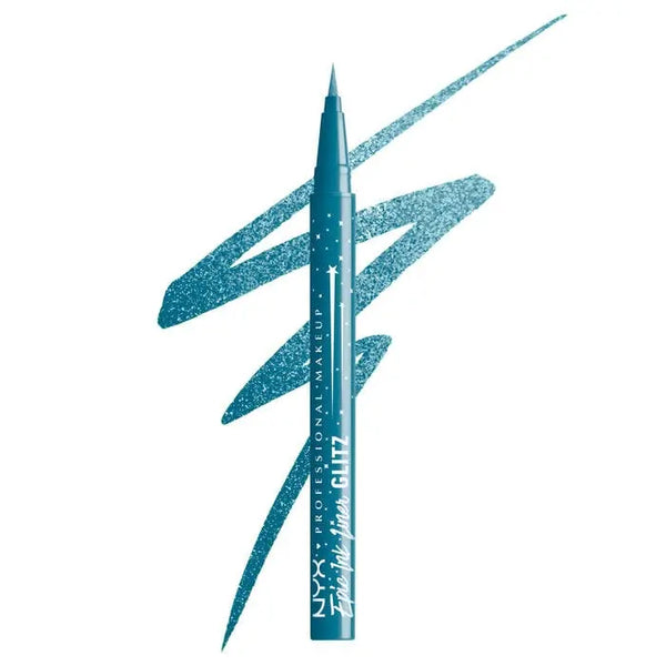 NYX Professional Makeup Epic Ink Liner Glitz Tapered Twinkle Blue