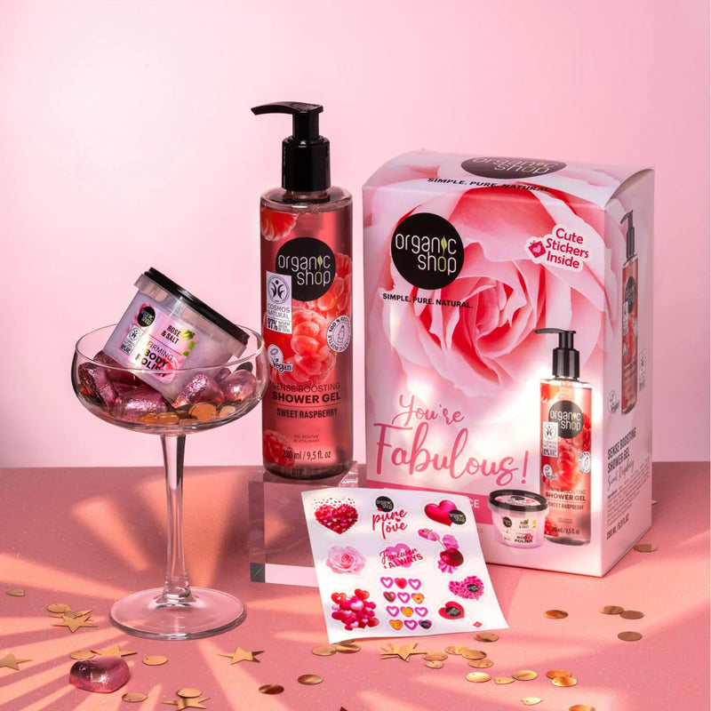 Organic Shop You're Fabulous Tender Elegance Beauty Set met douchegel en body polish