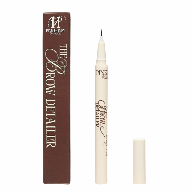Pink Honey The Brow Detailer Ebony, wenkbrauw pen met ultrafijne punt
