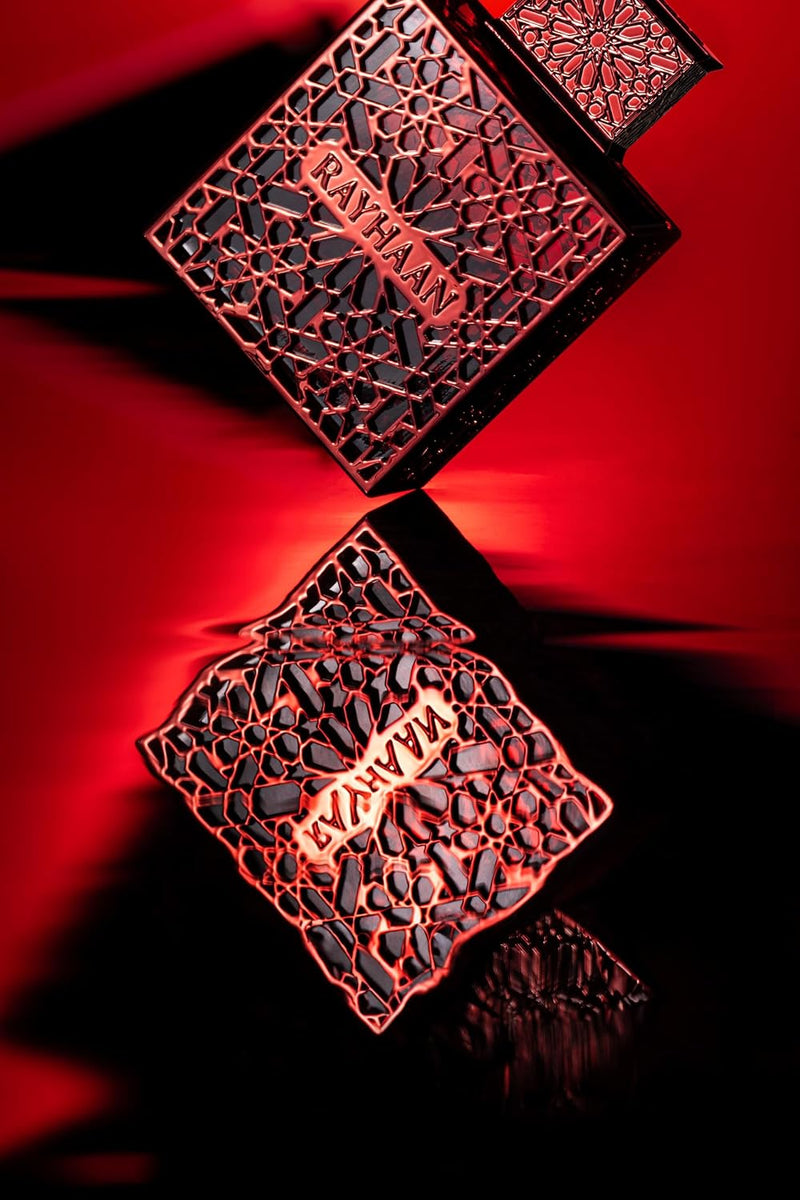 Rayhaan Crimson Eau de Parfum, oriëntaalse vanille geur voor heren, foto 2 van 8