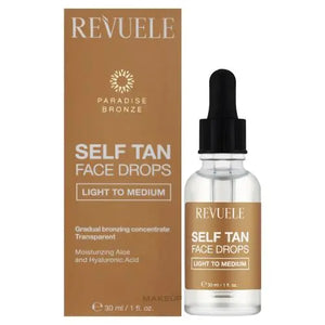 Self Tan Face Drops Light to Medium