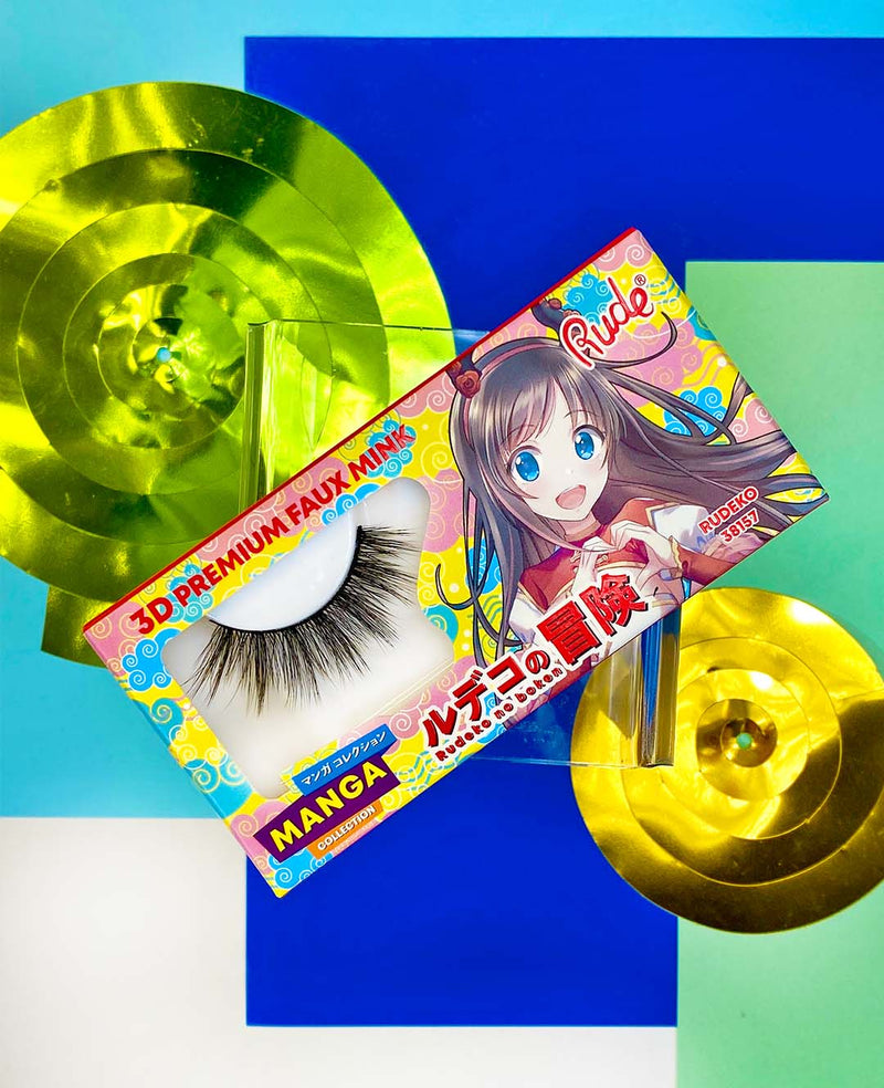 Rude Cosmetics Manga Collection 3D Faux Mink Lashes Kirei Sama, nepwimpers voor volume, foto 2 van 2