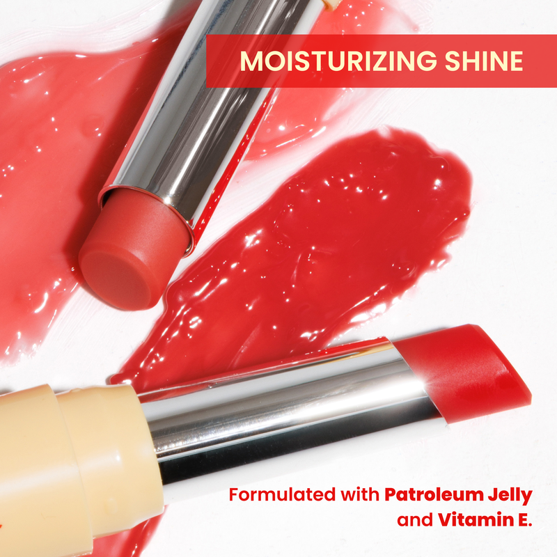Rude Cosmetics The Glow Up! Glowing Lip Balm Peachy Sheen, hydraterende lippenbalsem met kleur, foto 8 van 9