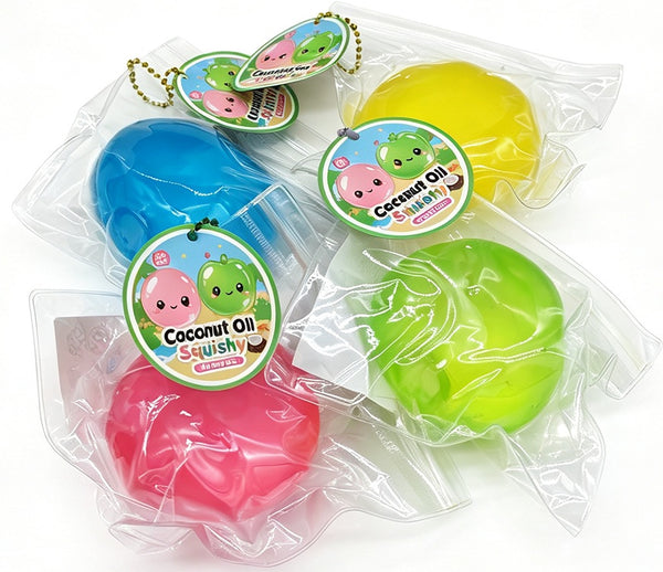 Mystery Coconut Oil Ball Squishy van Boozyshop, mystery squishy, uitvoering is een verrassing