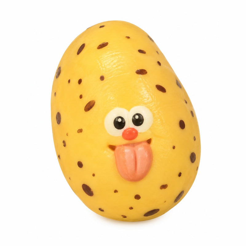Squishy Slow Rising Potato Squishy, slow rising squishy in de vorm van een aardappel met smiley
