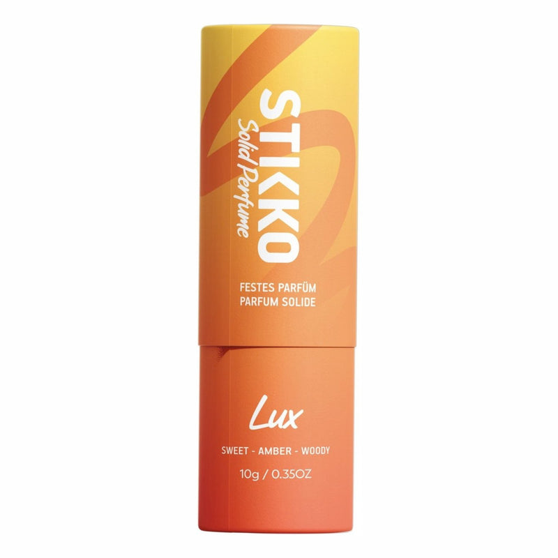 Stikko Solid Perfume Lux, vaste parfum met zoete, amberachtige en houtachtige geuren