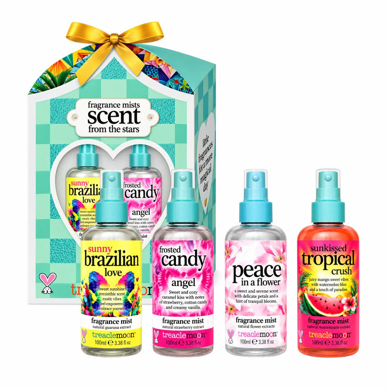 Treaclemoon Fragrance Mists Scent From the Stars, cadeauset met vier verschillende body mists